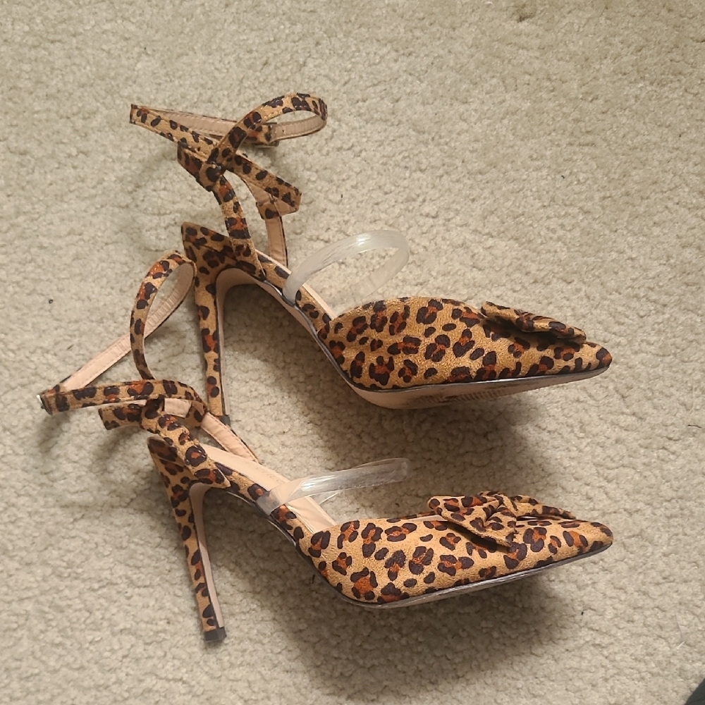 Leopard Print Stiletto Heels